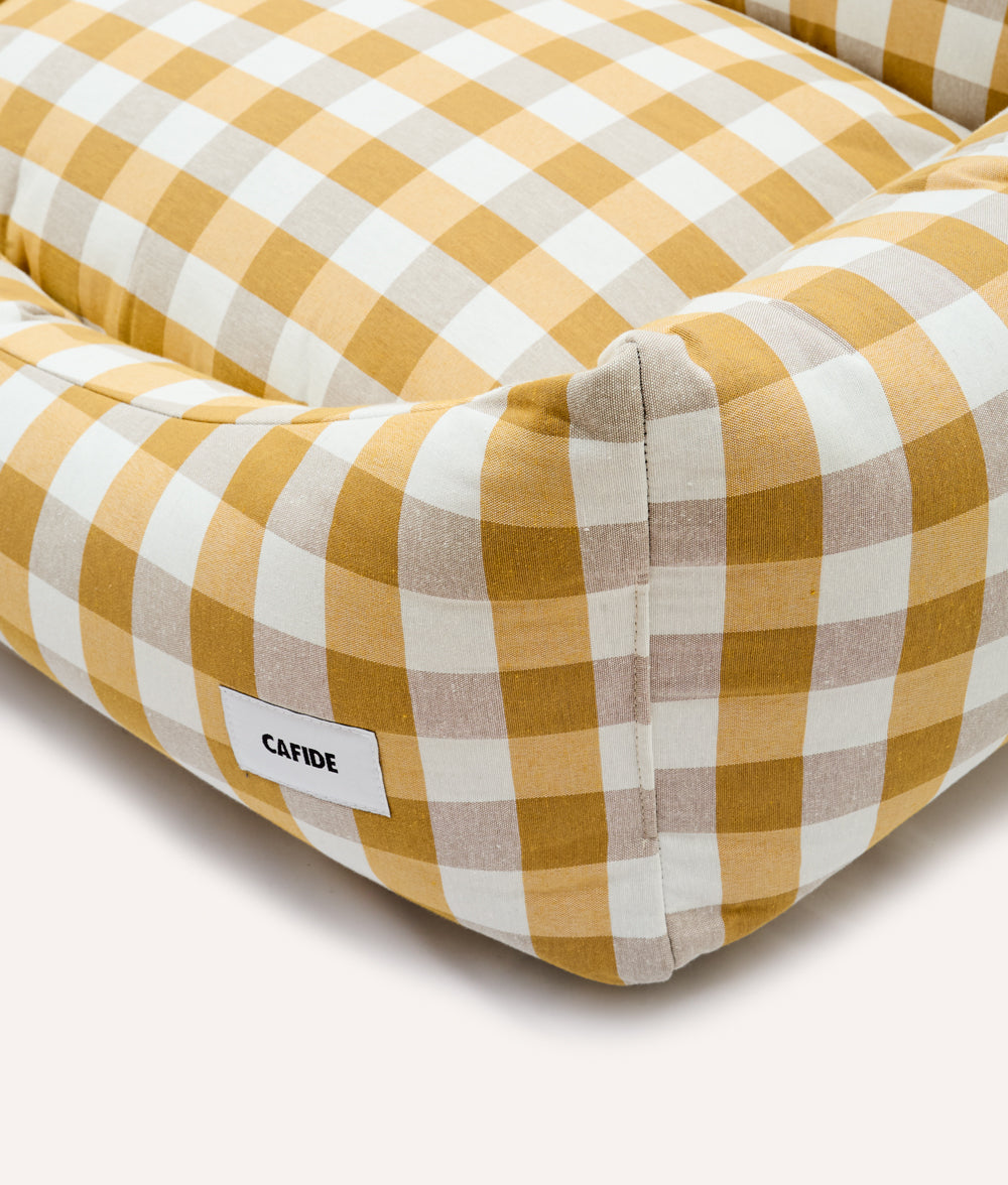 Funda de Cama Vichy Mostaza, Snozy